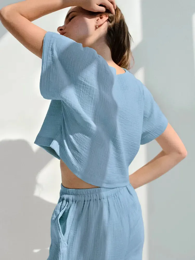 2 Piece Set Loose Pajamas for Women