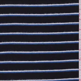 2 YD PC-Black Stripe Hacci Sweater Knit Fabric