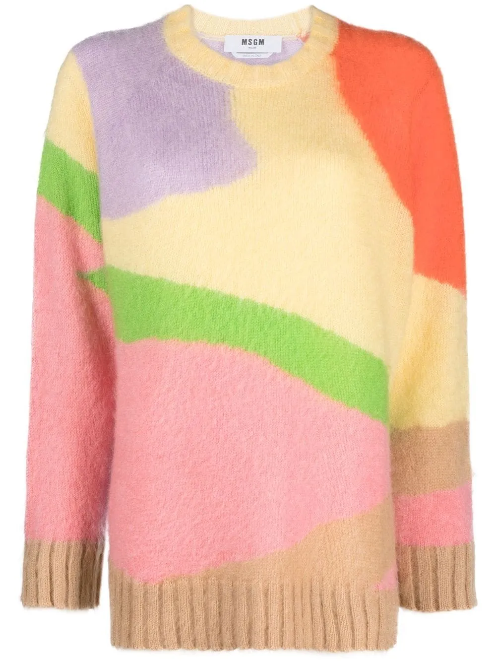 ABSTRACT COLOR-BLOCK JUMPER