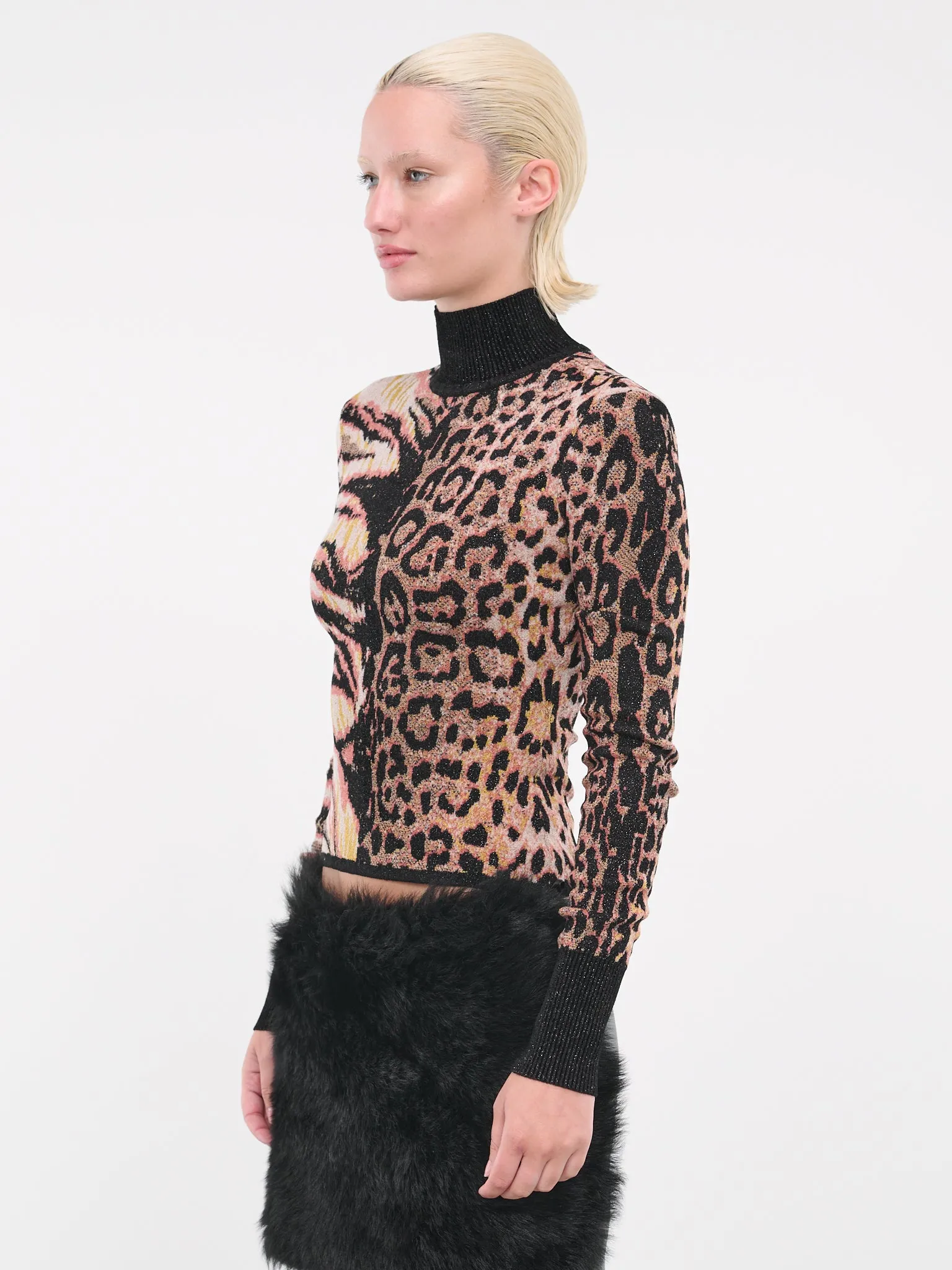 Animalier Jacquard Sweater (RKM600MI150C-09000-MULTICOLOR)