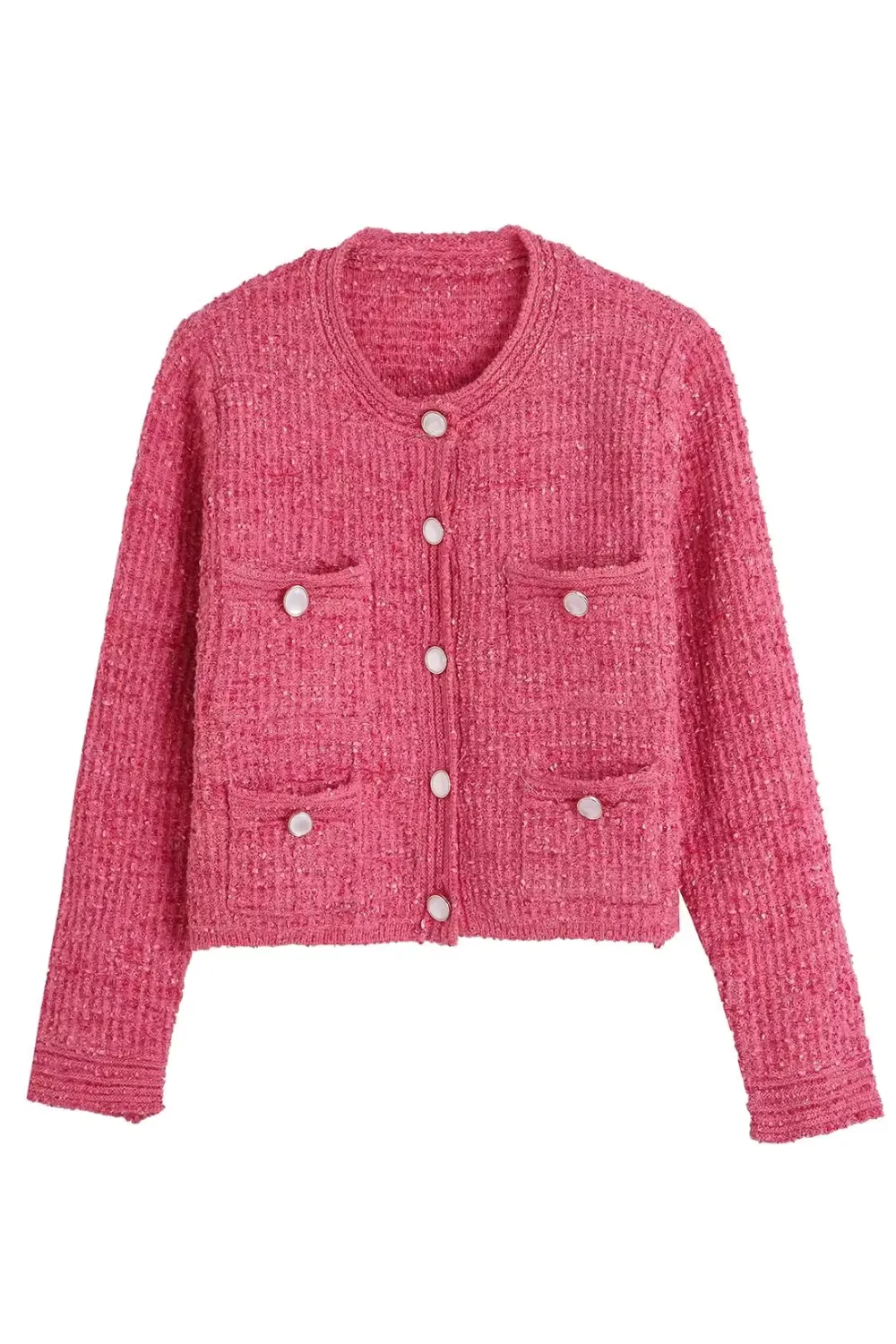 'Bethany' Classic Tweed Knit Cardigan (2 Colors)