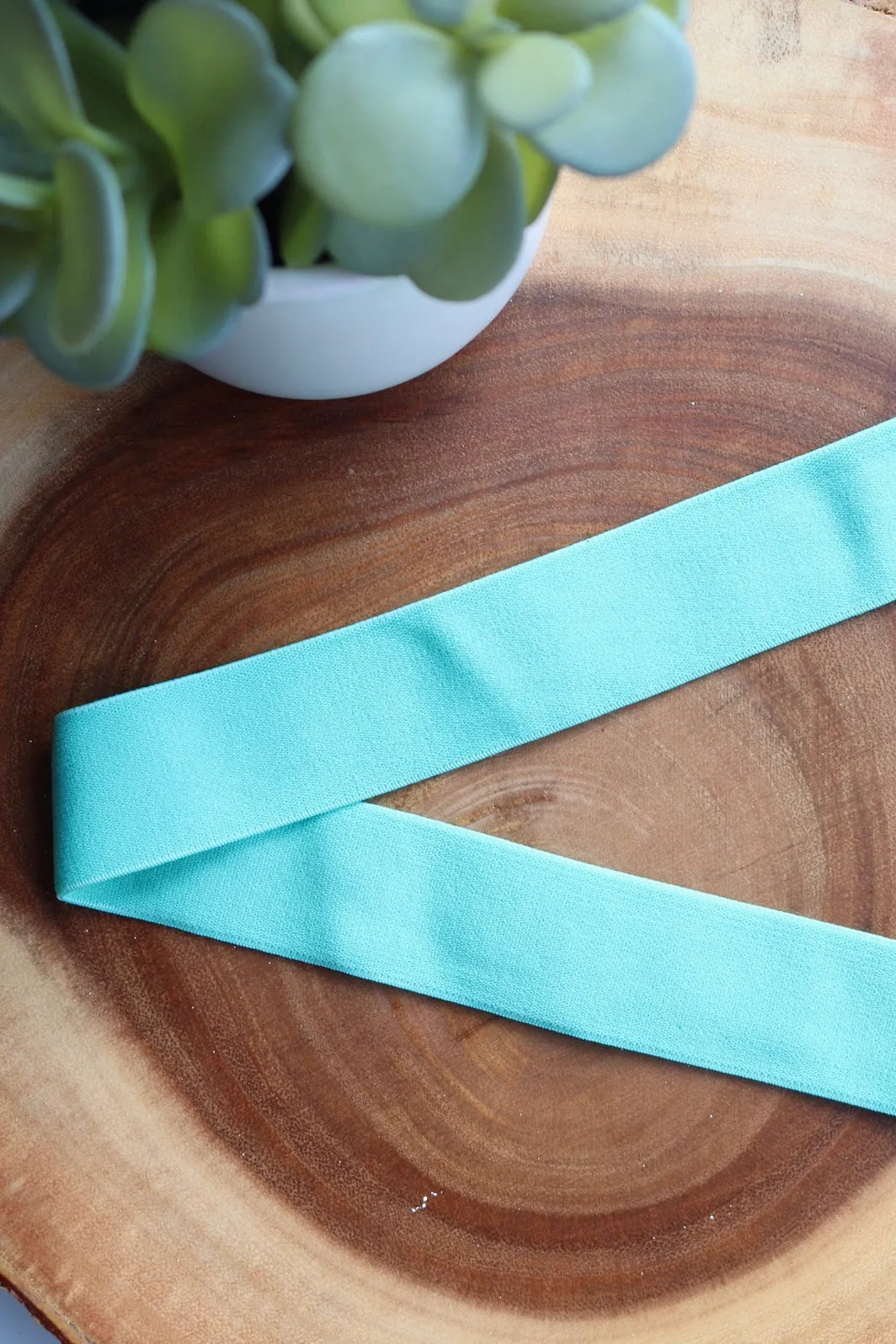 Blue Turquoise 1.25" Soft Brief Elastic