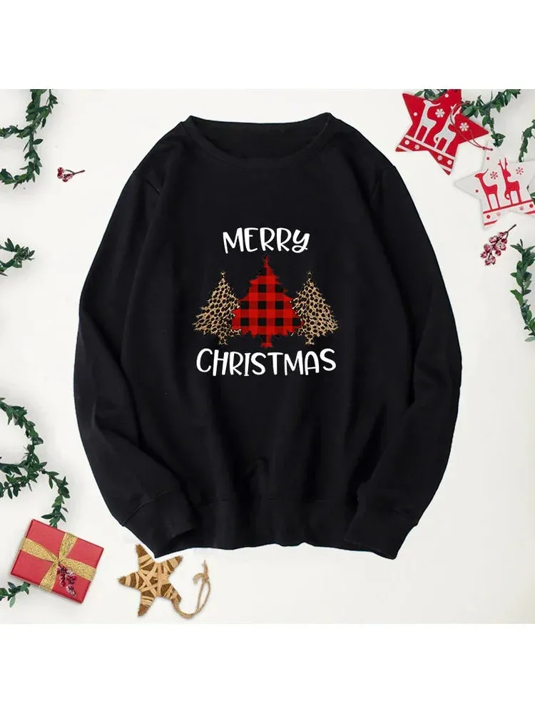 Buffalo Plaid Trees Christmas Hoodie