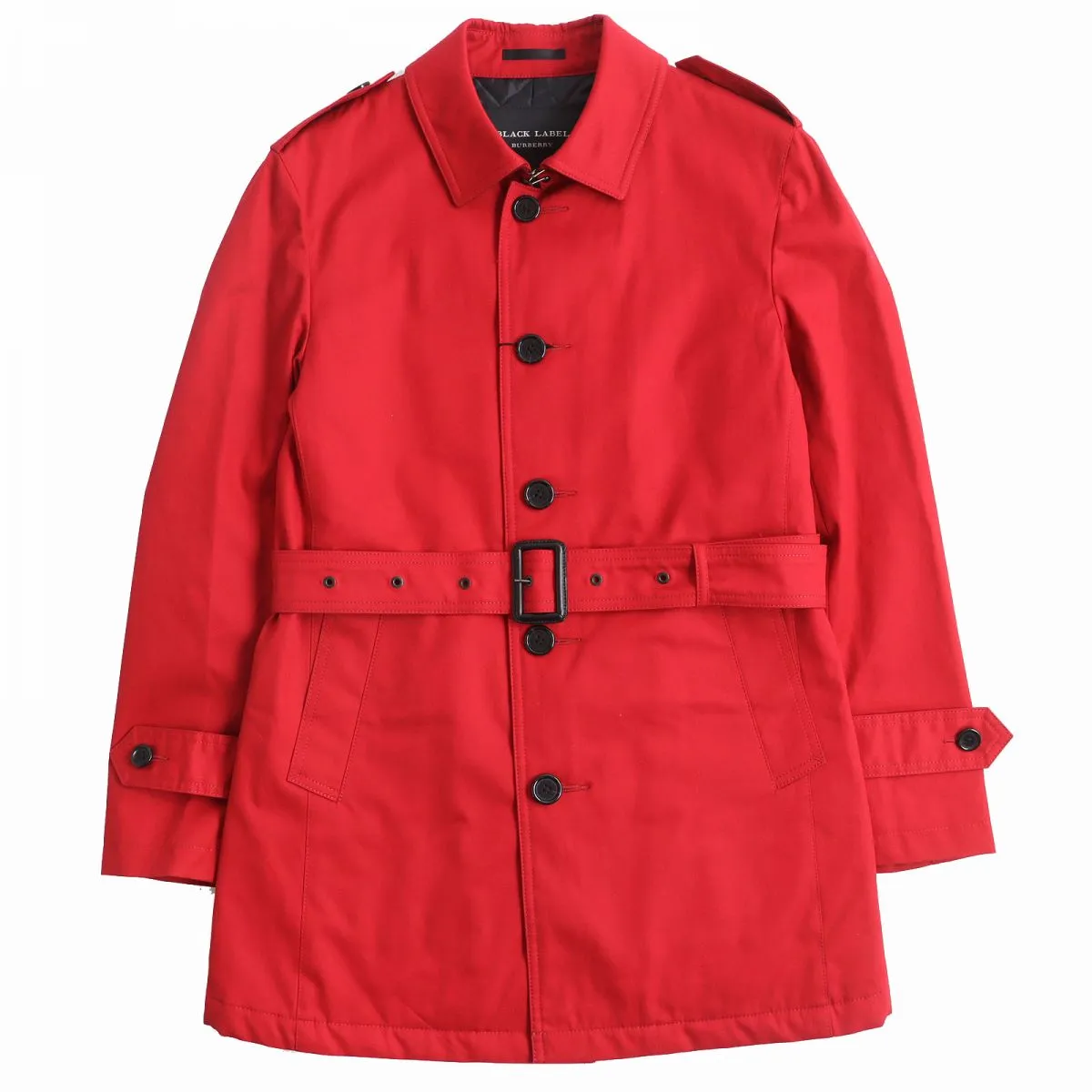 Burberry Black Label Padded Trench Coat Red M