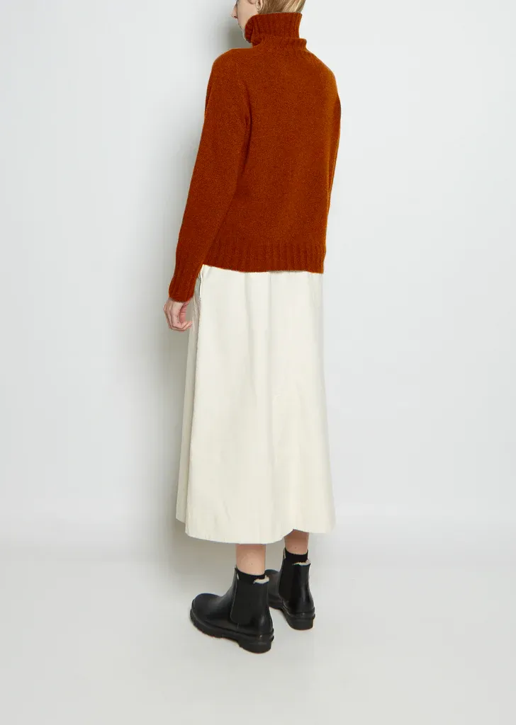 Cashmere Wide Roll Neck — Harissa