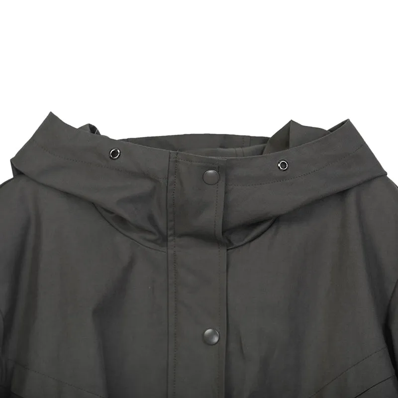 Dark Green Windbreaker Coats