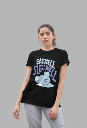 Eat well Sleep Well- Koya Regular Fit T-SHIRTS