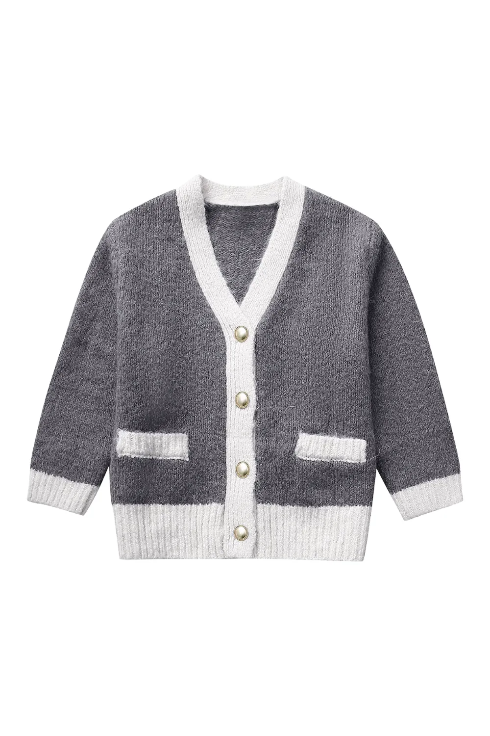 'Ivy' Contrast Trim Knitted Cardigan