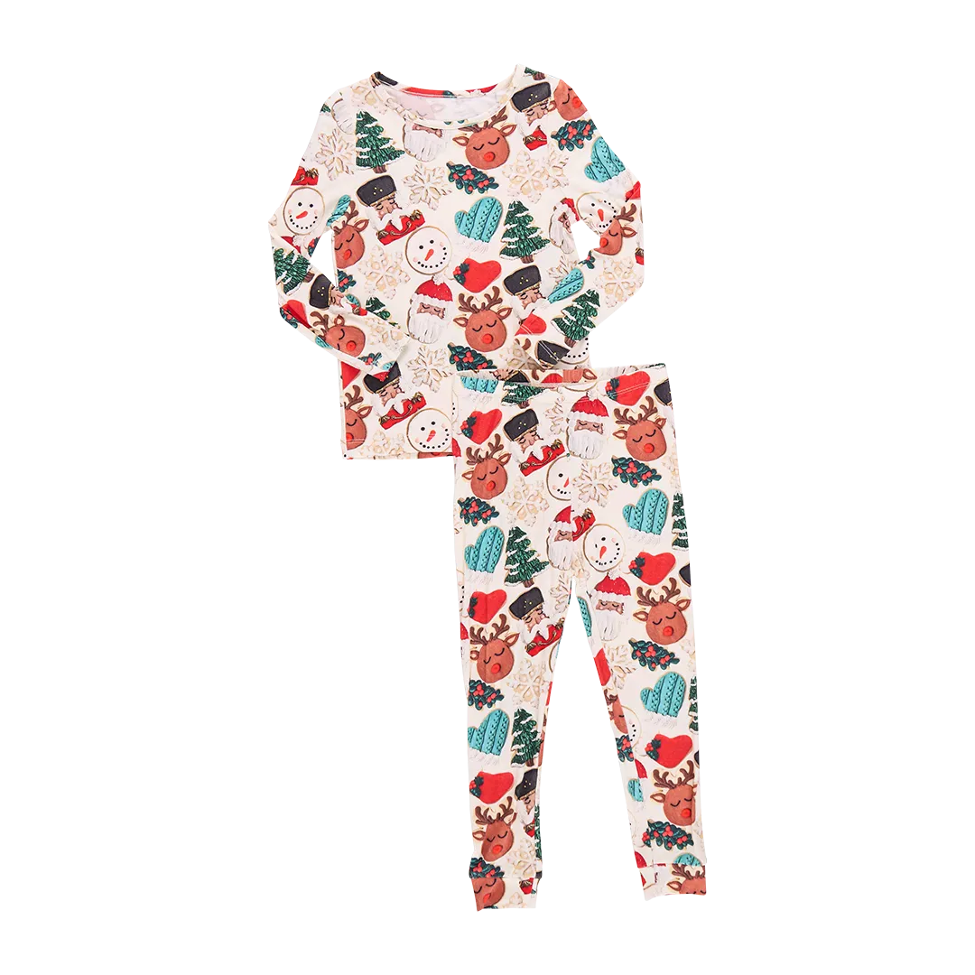 Kids Bamboo PJ Set- Frosted Cookies