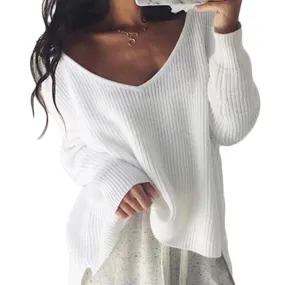 LANA Knit Off Shoulder Sweater