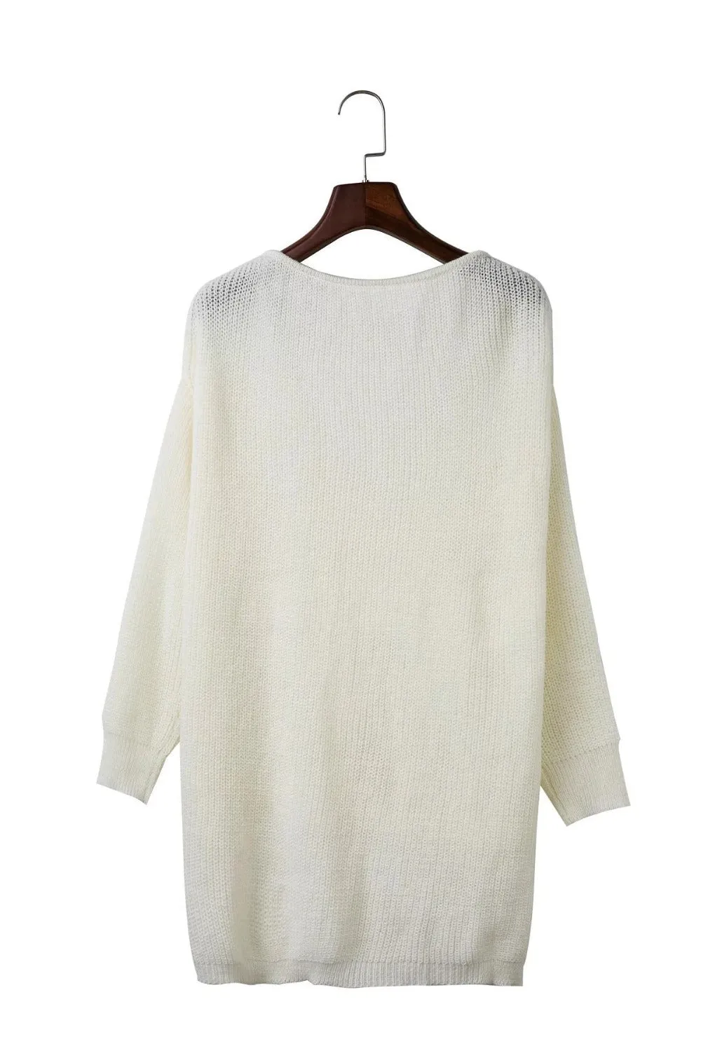 LANA Knit Off Shoulder Sweater