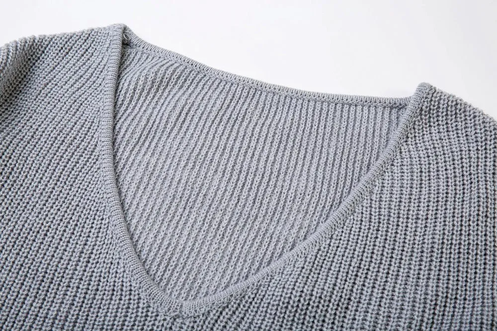 LANA Knit Off Shoulder Sweater