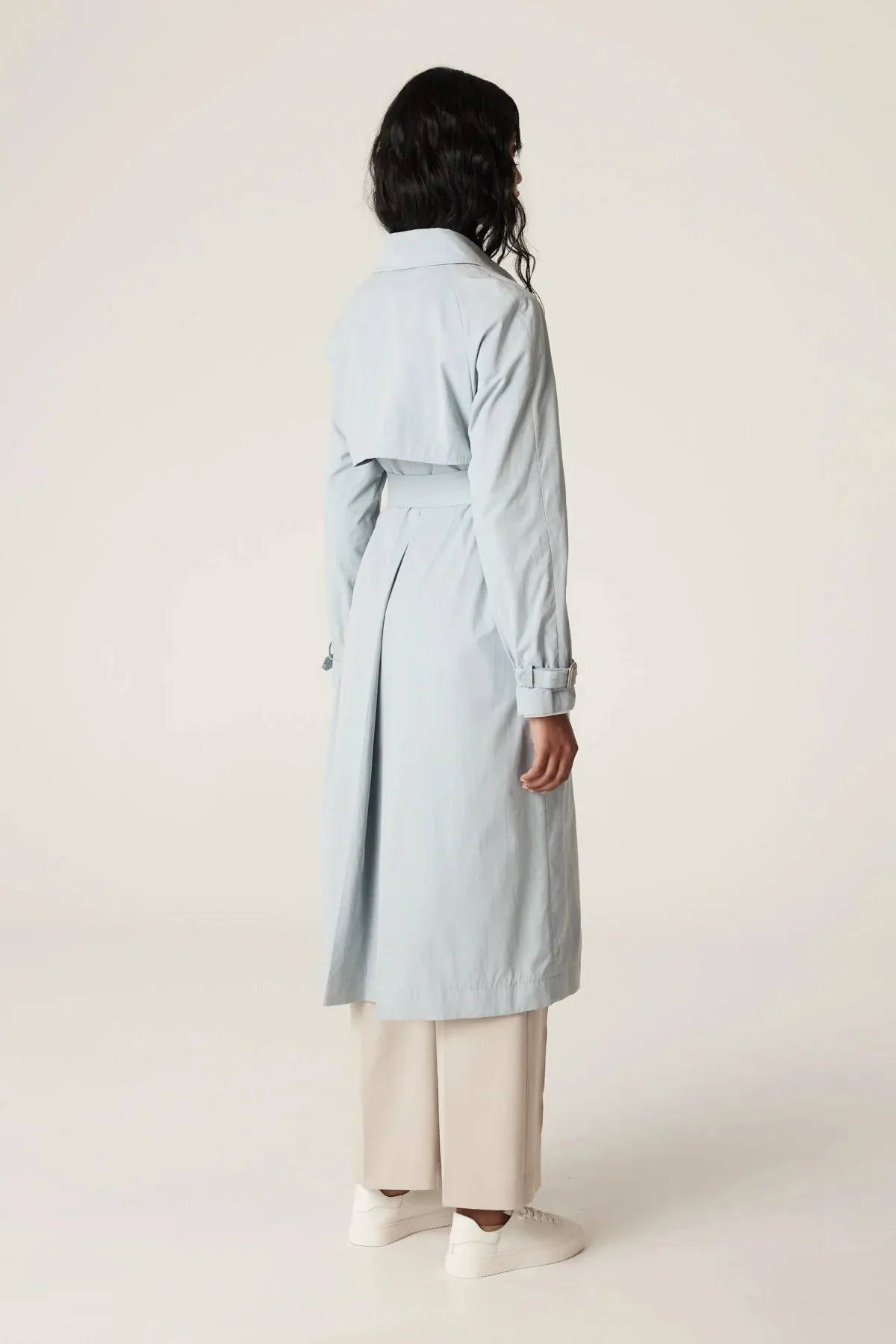 Luna Trench Coat | Ice Blue