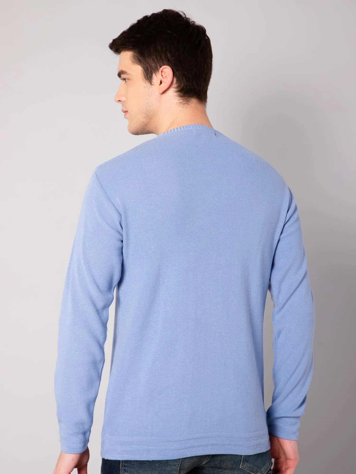 Mens Sky Blue Sweater