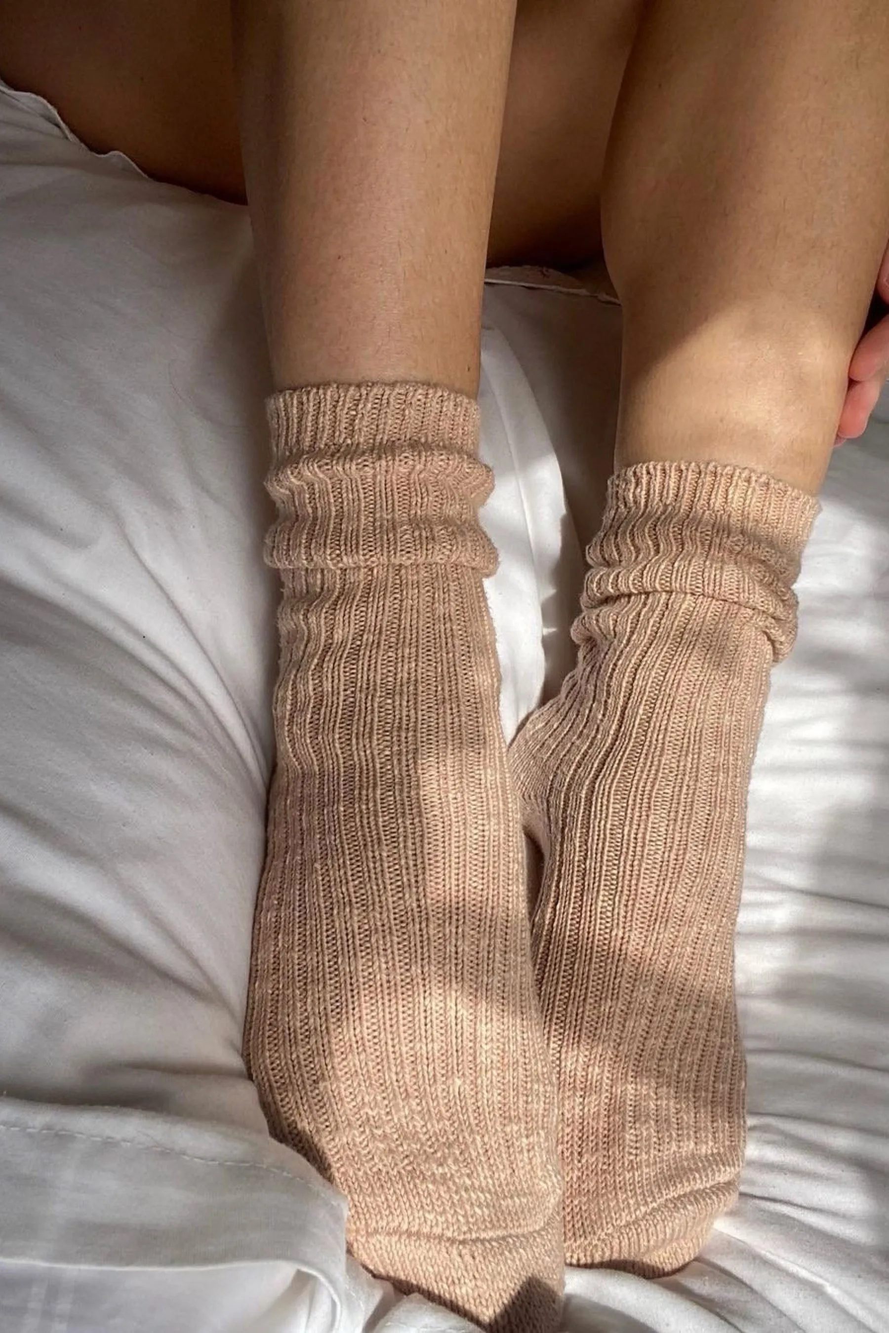 Peachy Keen Cottage Socks