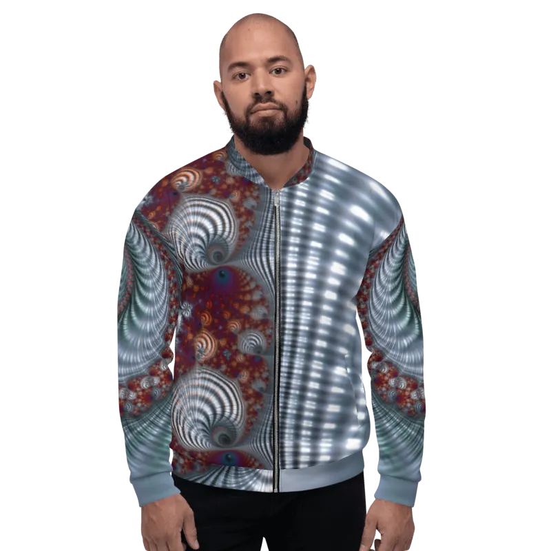 "Fractal Seashell" Collection - Unisex Bomber Jacket