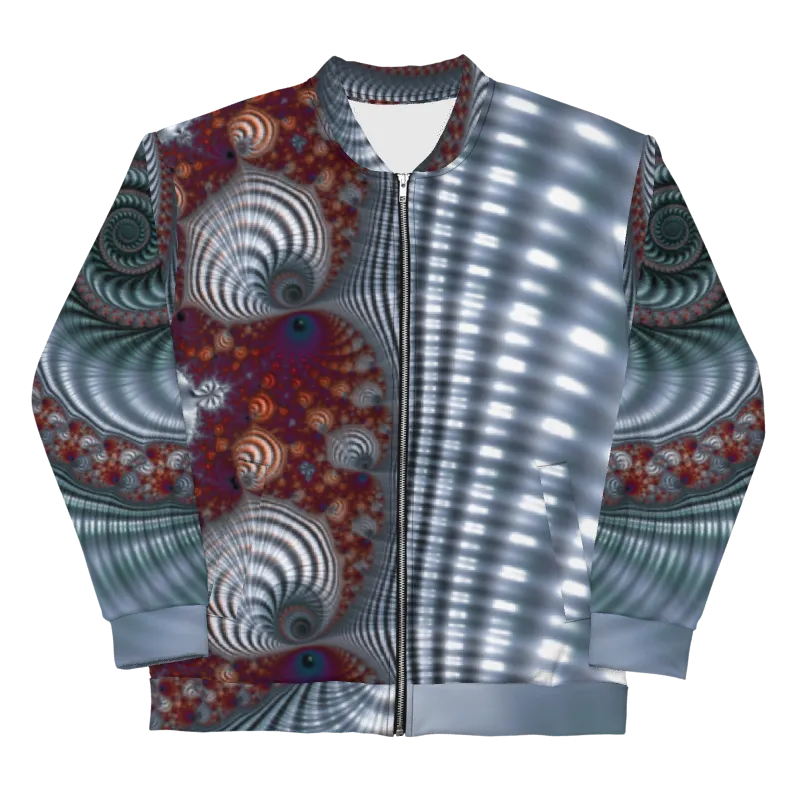 "Fractal Seashell" Collection - Unisex Bomber Jacket