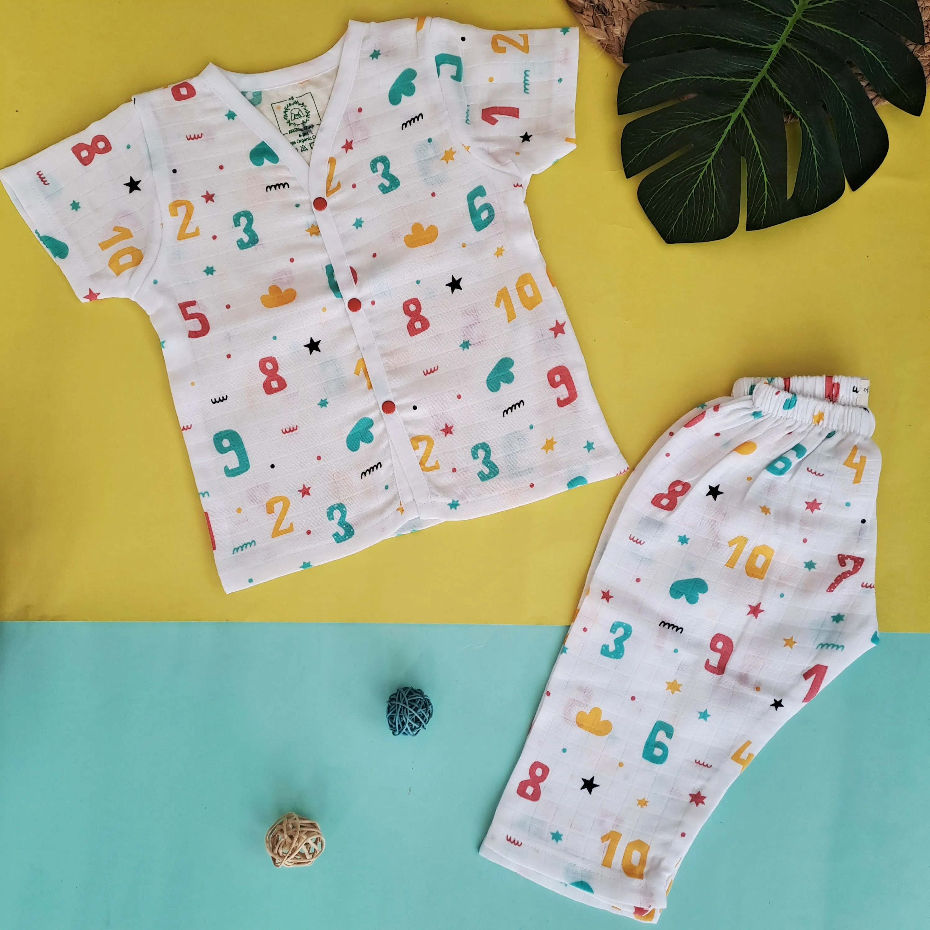 Shells & Tails (Pack of 3) - Muslin Sleep Suit for babies and kids (Unisex)