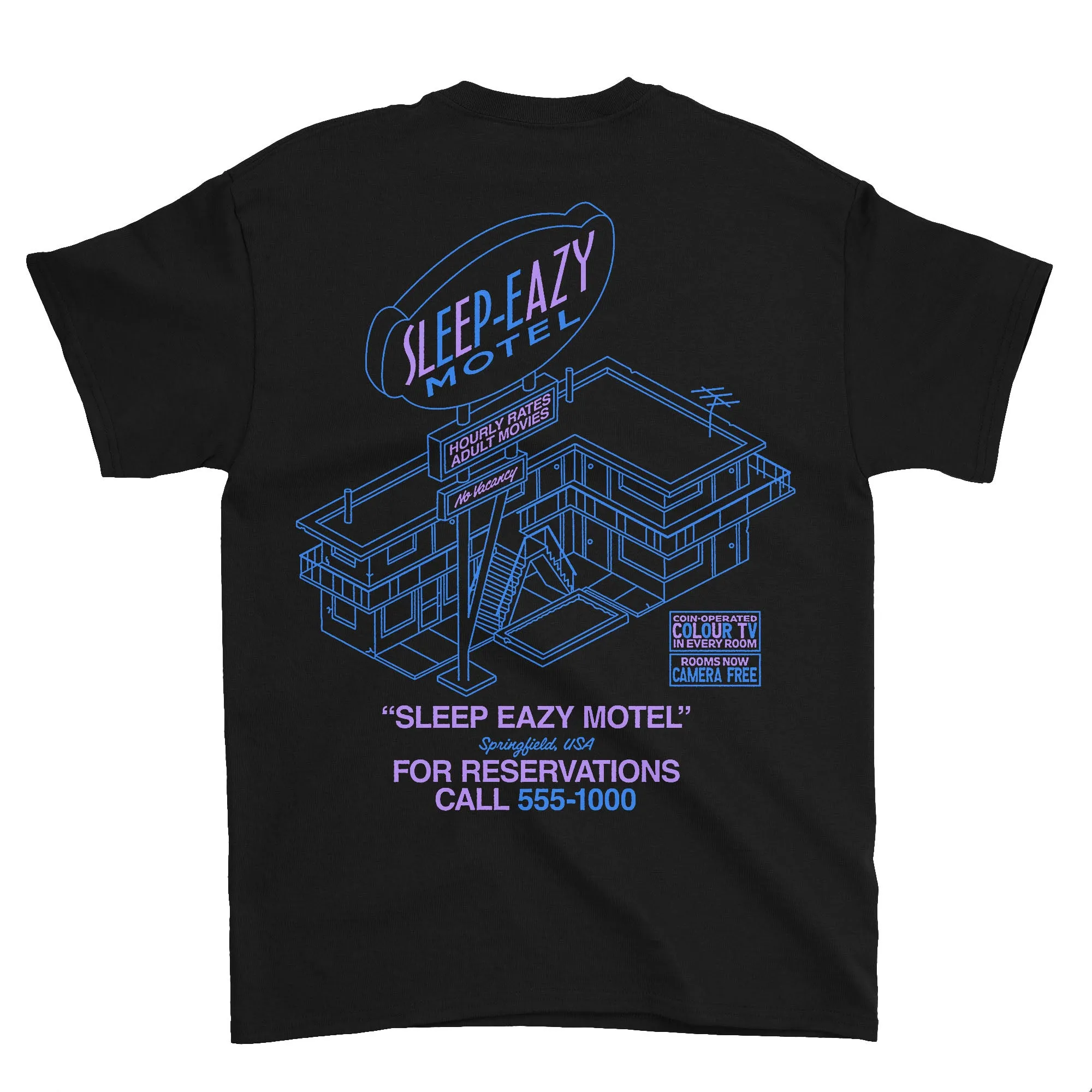 Sleep Eazy Motel T-Shirt (Black)