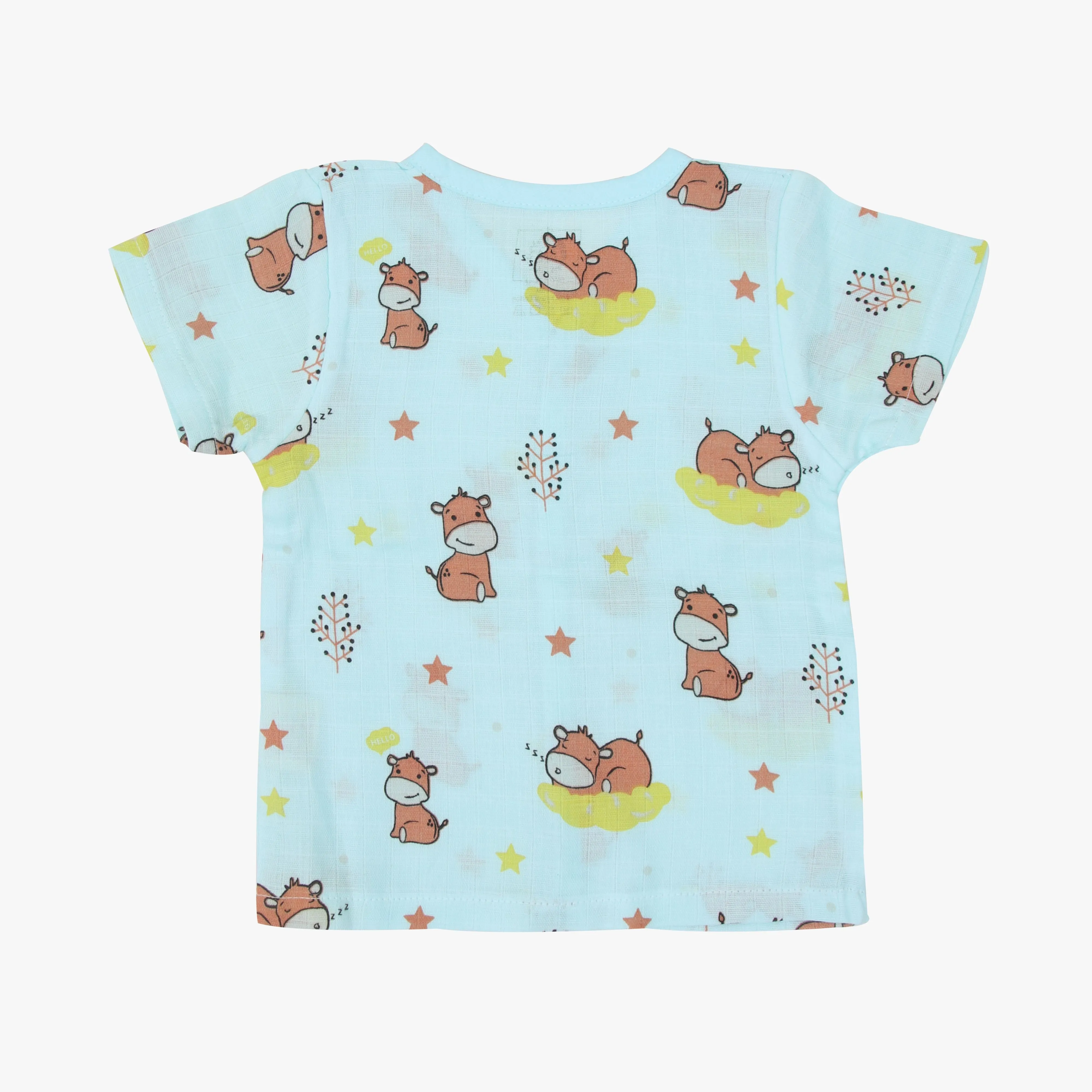 Sleepy Hippo - Muslin Sleep Suit for babies and kids (Unisex)