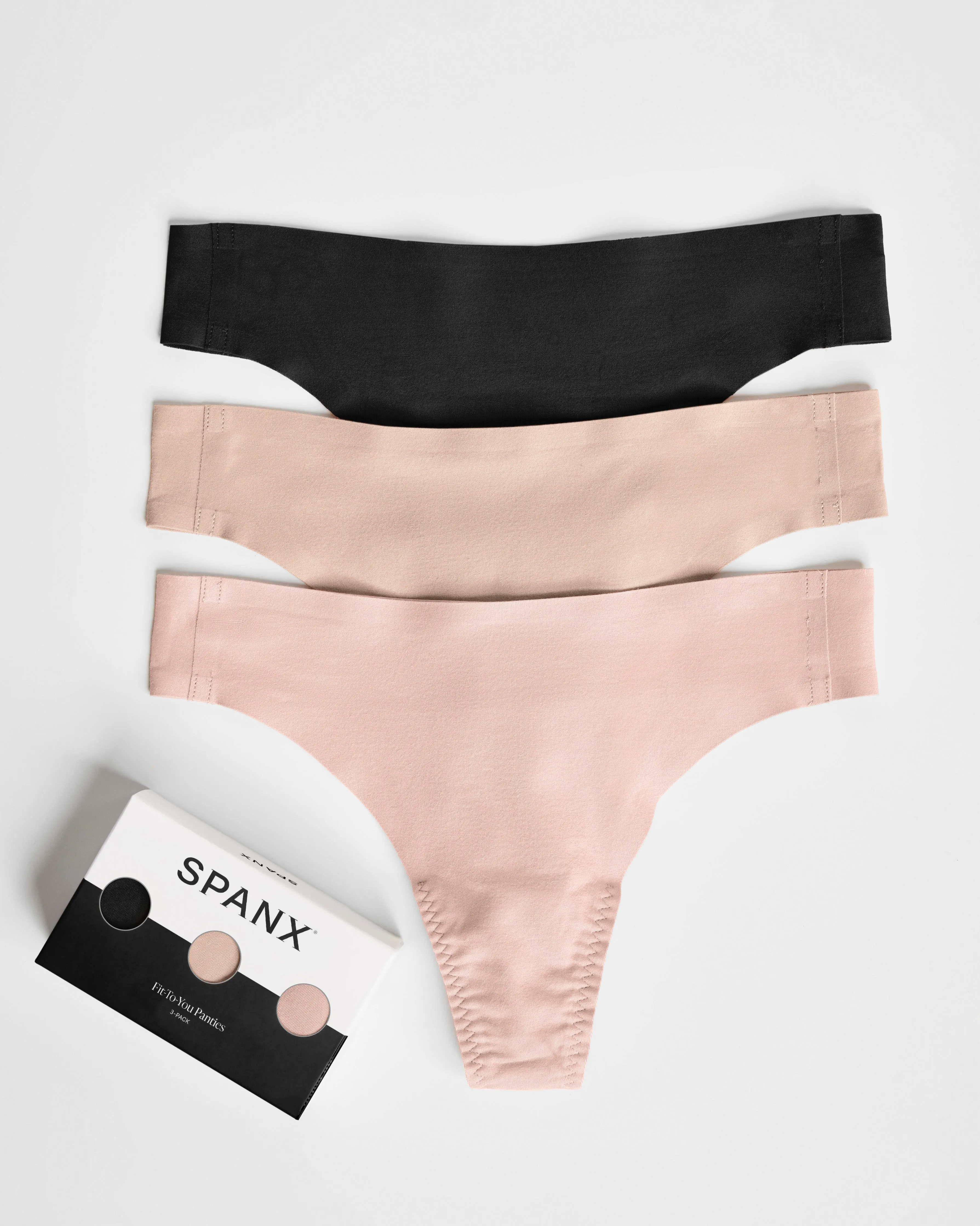 SPANX® Fit-to-You Thong 3-Pack Box