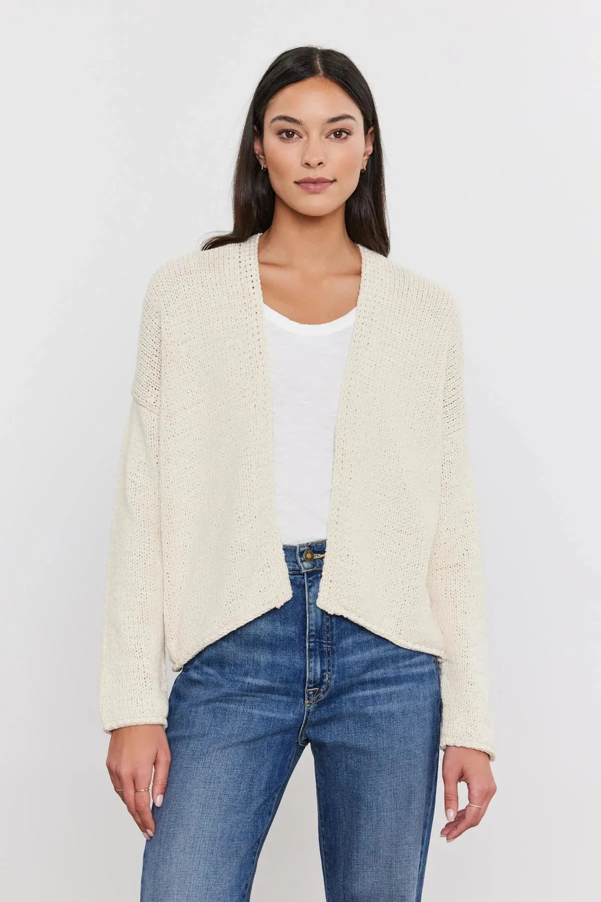 Velvet Hollie L/S Drape Cardi Top - Multiple Options