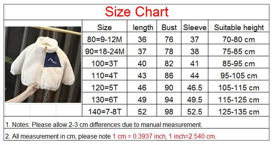 Winter Baby Kids Jacket For Boys Coats Lamb Wool Plus Velvet Thick Coats Christmas Costume For Toddler Children Outwear 1-8 Year