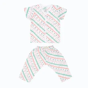 Wood Stripes - Muslin Sleep Suit for babies and kids (Unisex)